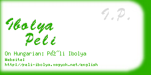 ibolya peli business card